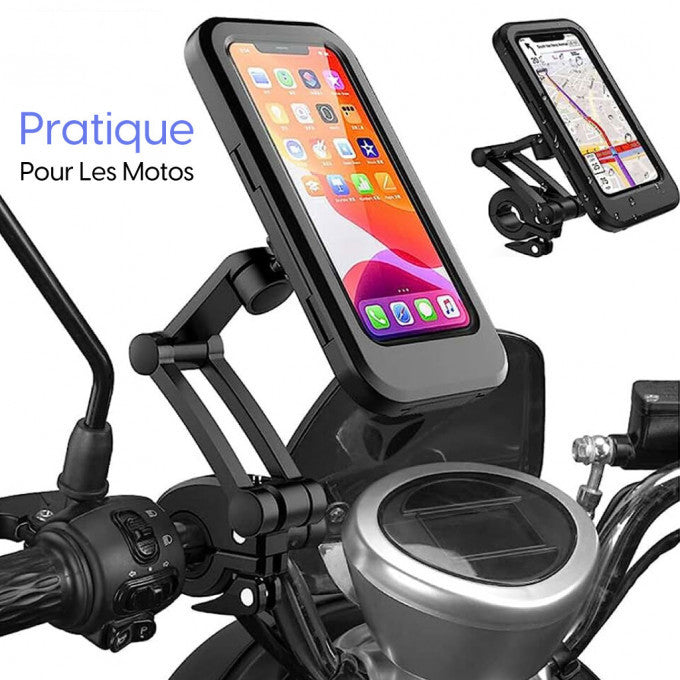 Phone Holder Waterproof 360° Rotation with Water-Resistant Screen