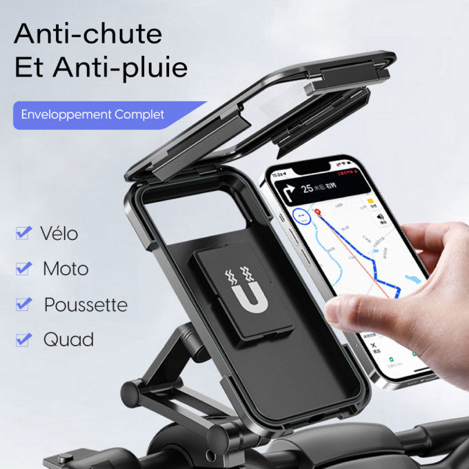 Phone Holder Waterproof 360° Rotation with Water-Resistant Screen