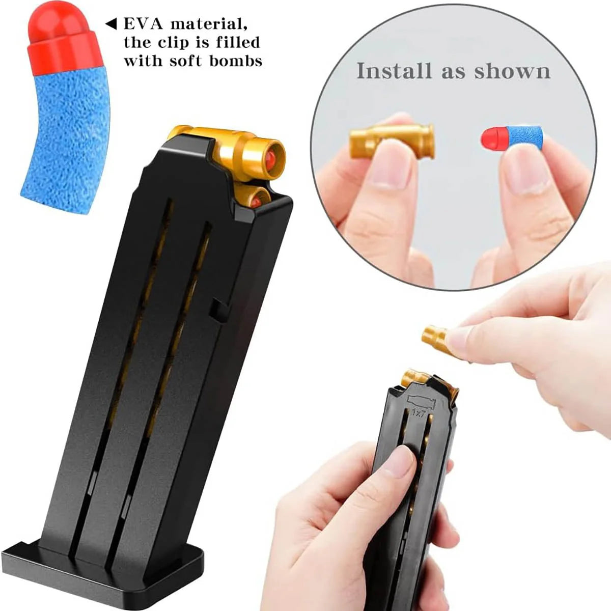 Glock Eject Mechanism Gun with Ejecting Toy Pistol for Kids