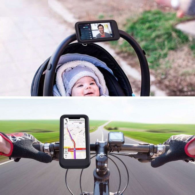 Phone Holder Waterproof 360° Rotation with Water-Resistant Screen